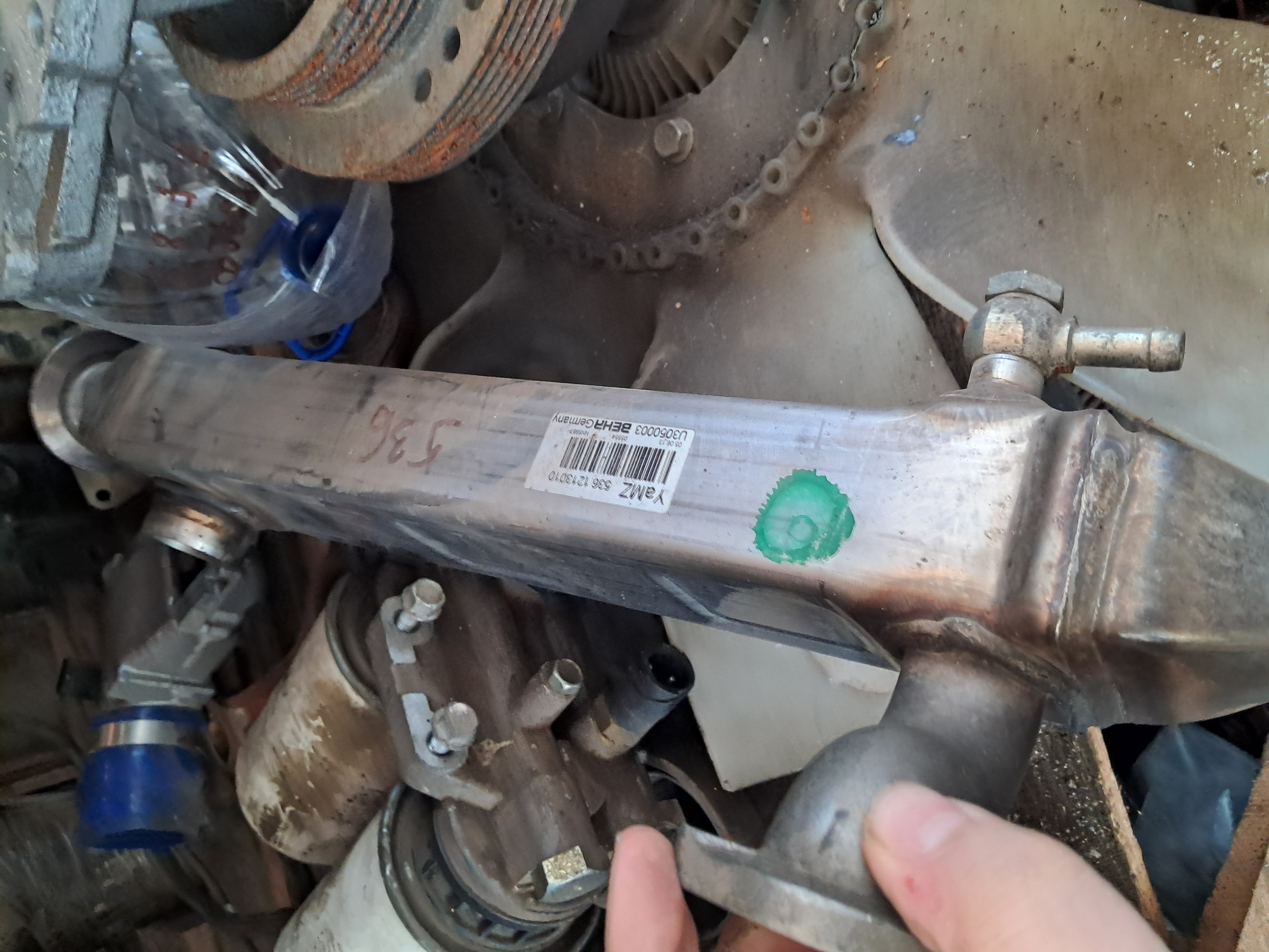 радиатор отработанных газов ямз536